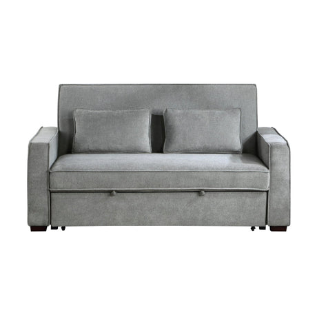 Alta Gray Studio Sofa with Pull-out Bed - Ornate Home