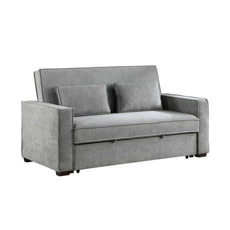 Alta Gray Studio Sofa with Pull-out Bed - Ornate Home