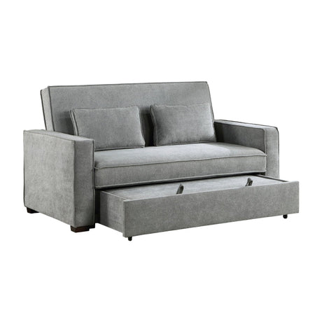 Alta Gray Studio Sofa with Pull-out Bed - Ornate Home