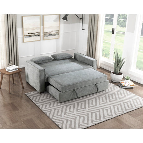 Alta Gray Studio Sofa with Pull-out Bed - Ornate Home