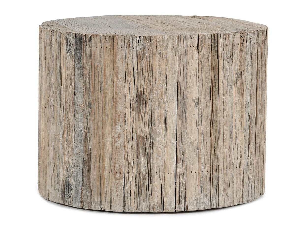 Alta Natural Wheel Round Coffee Table - Ornate Home
