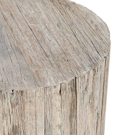 Alta Natural Wheel Round Coffee Table - Ornate Home