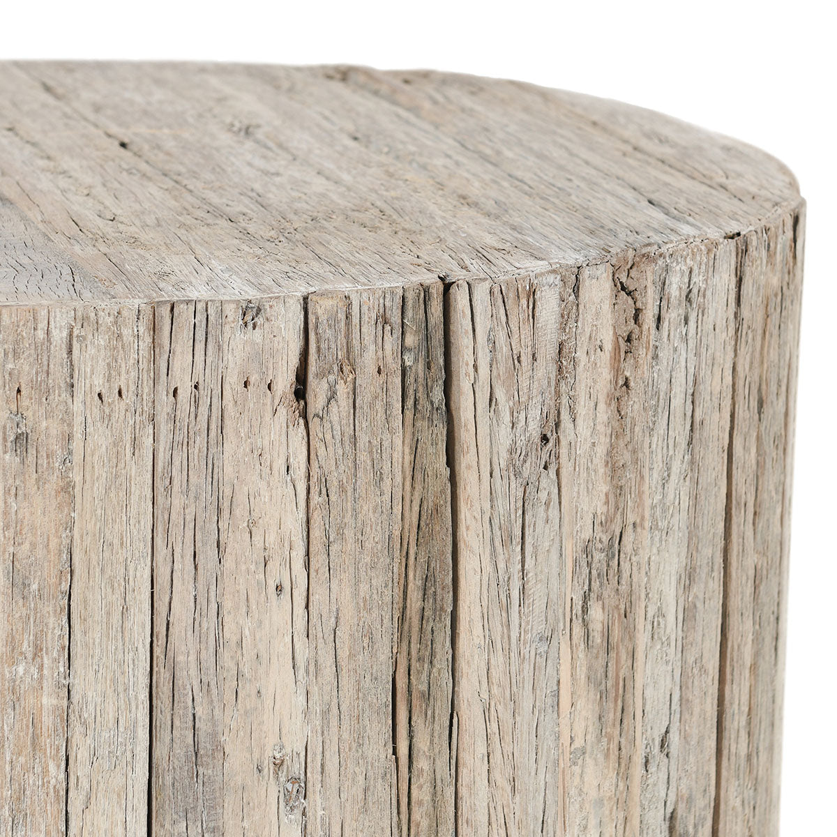 Alta Natural Wheel Round Coffee Table - Ornate Home