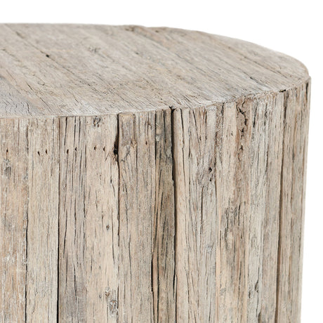 Alta Natural Wheel Round Coffee Table - Ornate Home