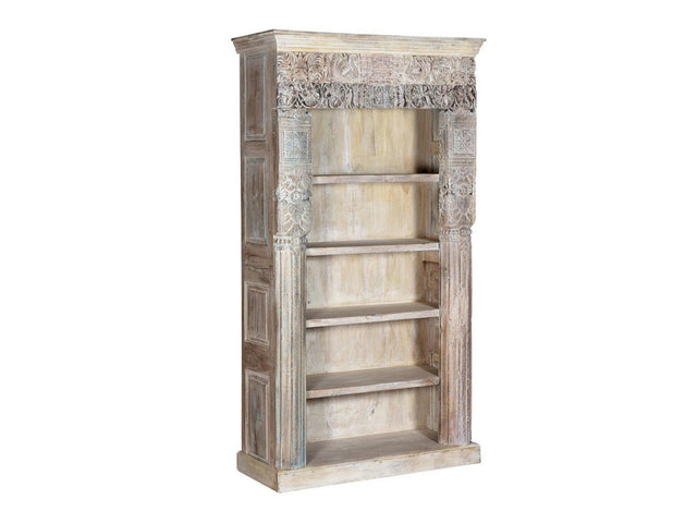 Alta Vintage Brown Panel Bookcase - Ornate Home