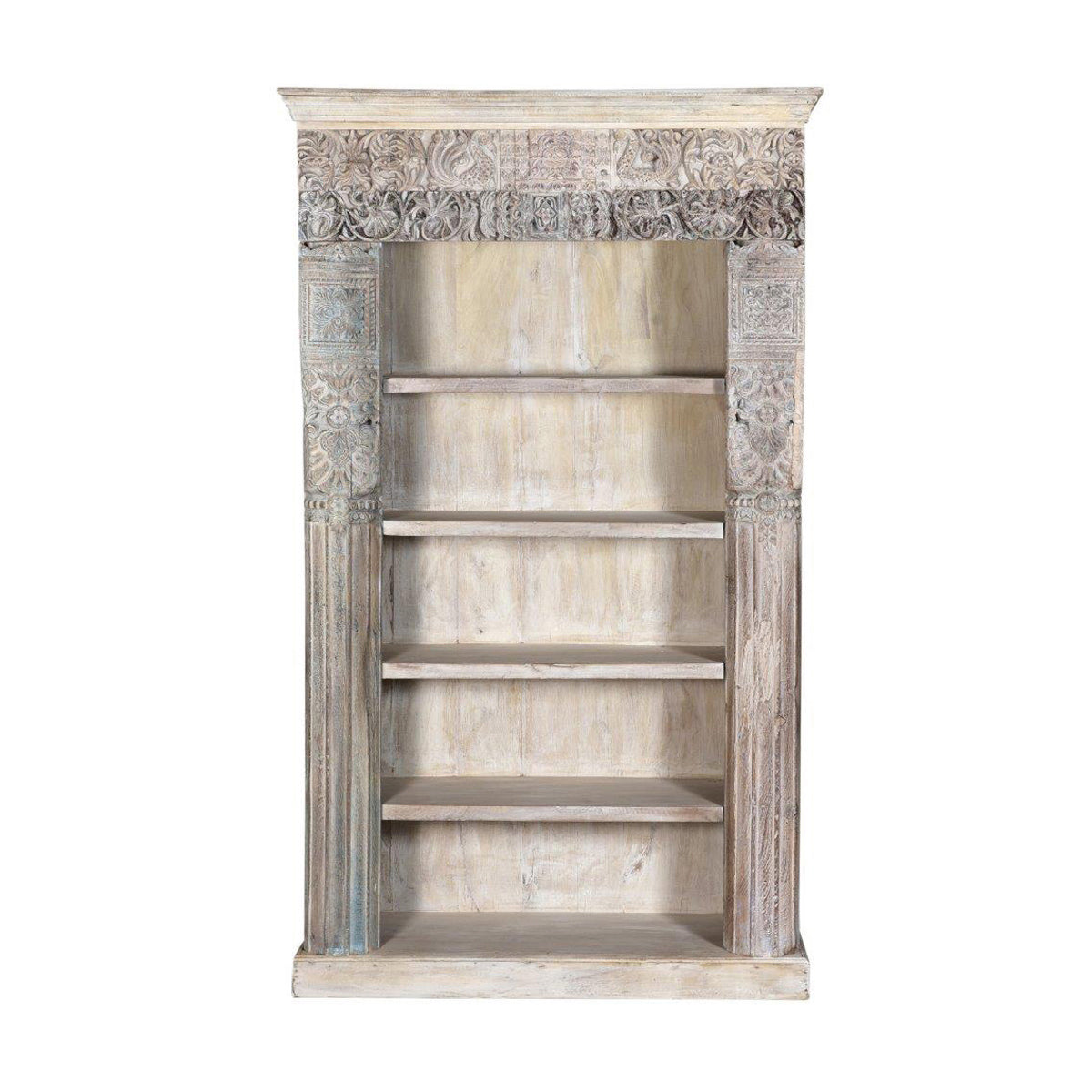 Alta Vintage Brown Panel Bookcase - Ornate Home