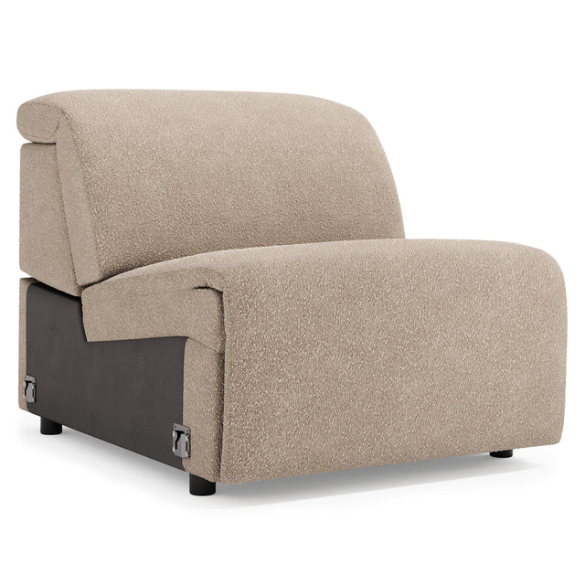 Alta Weathered Charcoal Armless Chair - Ornate Home