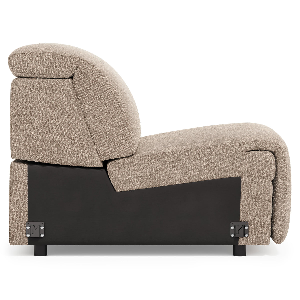 Alta Weathered Charcoal Armless Chair - Ornate Home