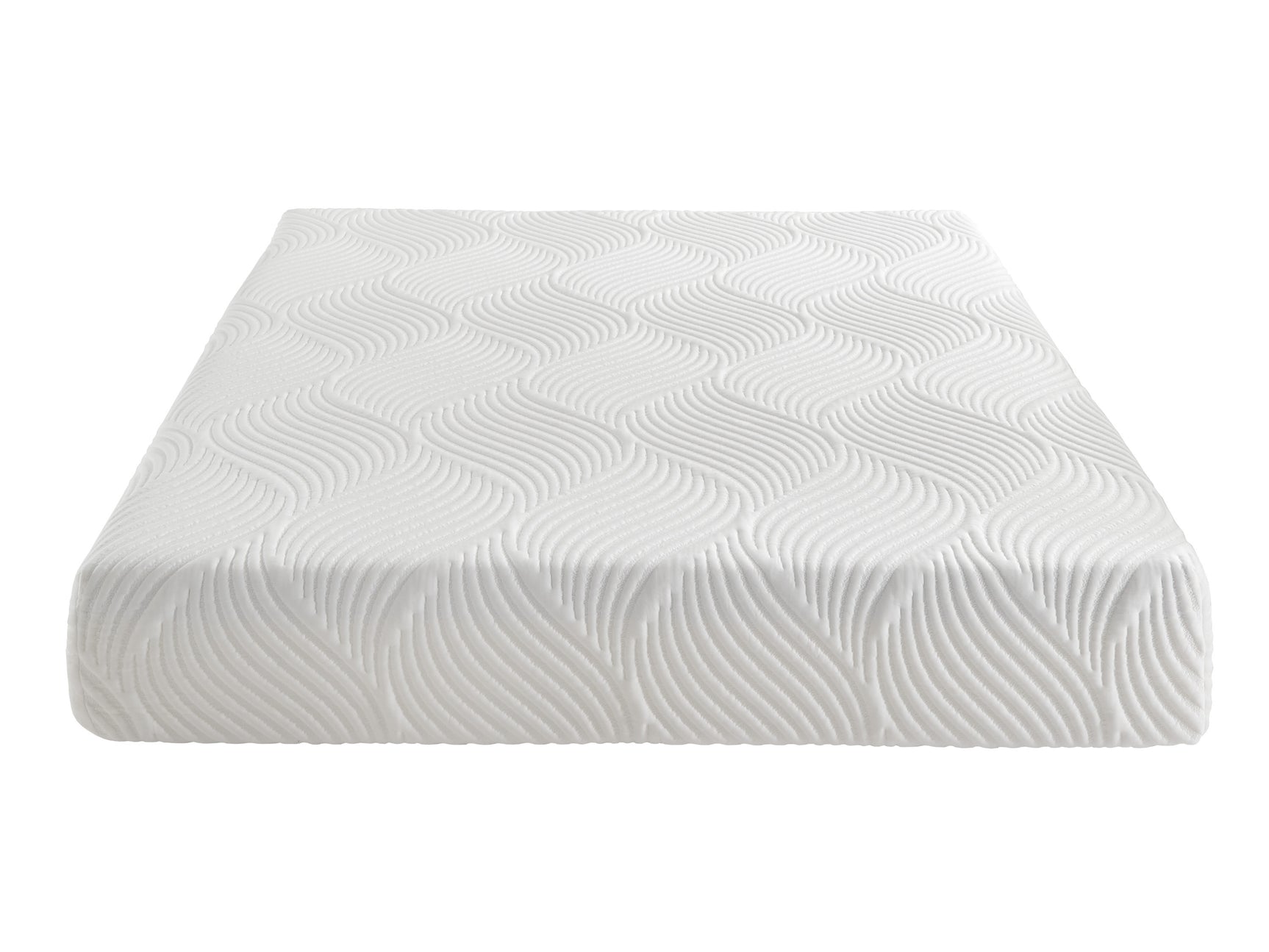 Altair White 10" California King Twin Gel-Infused Memory Foam Mattress - Ornate Home