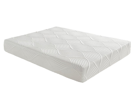 Altair White 10" Eastern King Gel-Infused Memory Foam Mattress - Ornate Home