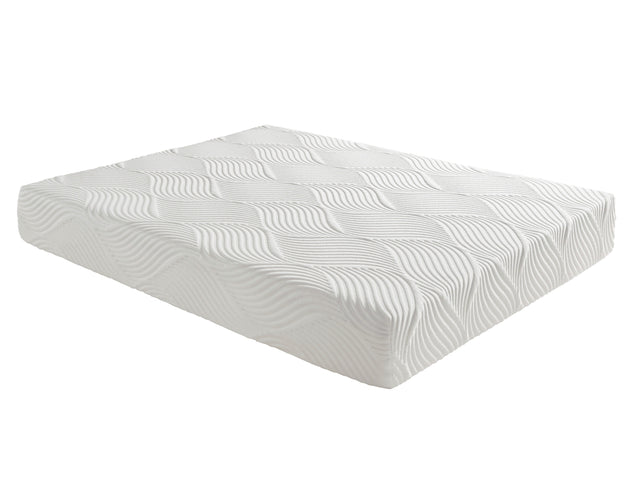 Altair White 10" Queen Gel-Infused Memory Foam Mattress - Ornate Home