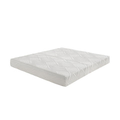 Altair White 10" Split Eastern King Gel-Infused Memory Foam Mattress - Ornate Home