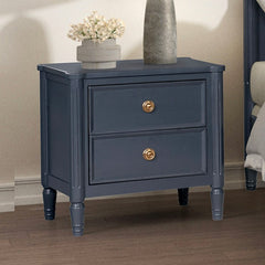 Altamira Malta Blue Queen 5 Piece Bedroom Set w/2 Nightstands - Ornate Home