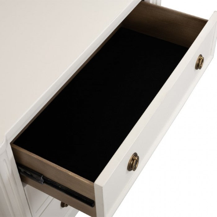 Altamira White Nightstand - Ornate Home