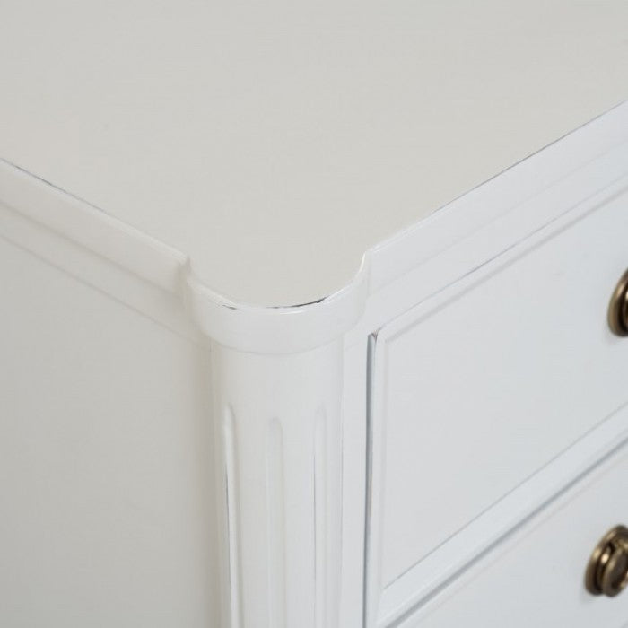 Altamira White Queen 5 Piece Bedroom Set w/2 Nightstands - Ornate Home