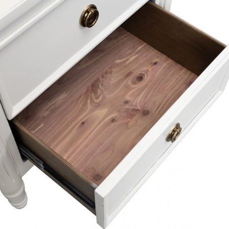 Altamira White Queen 5 Piece Bedroom Set w/2 Nightstands - Ornate Home