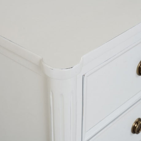 Altamira White Queen 5 Piece Bedroom Set w/Chest - Ornate Home