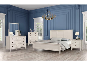 Altamira White Queen 5 Piece Bedroom Set w/Chest - Ornate Home