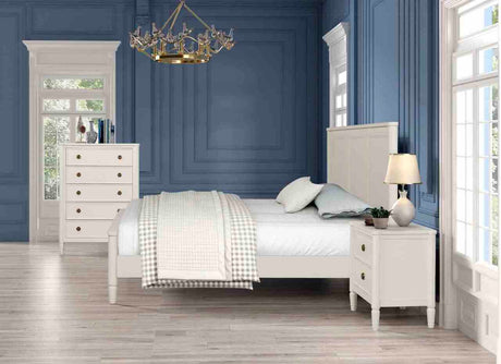 Altamira White Queen Bed - Ornate Home