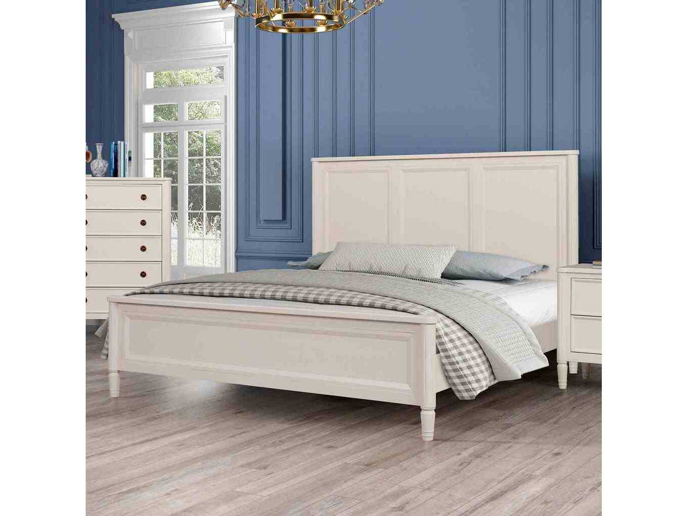 Altamira White Queen Bed - Ornate Home