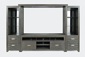 Altamonte Brushed Grey Entertainment Wall - Ornate Home