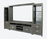 Altamonte Brushed Grey Entertainment Wall - Ornate Home