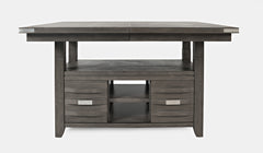 Altamonte Brushed Grey High/Low Dining Table w/ 4 Ladderback Stools - Ornate Home