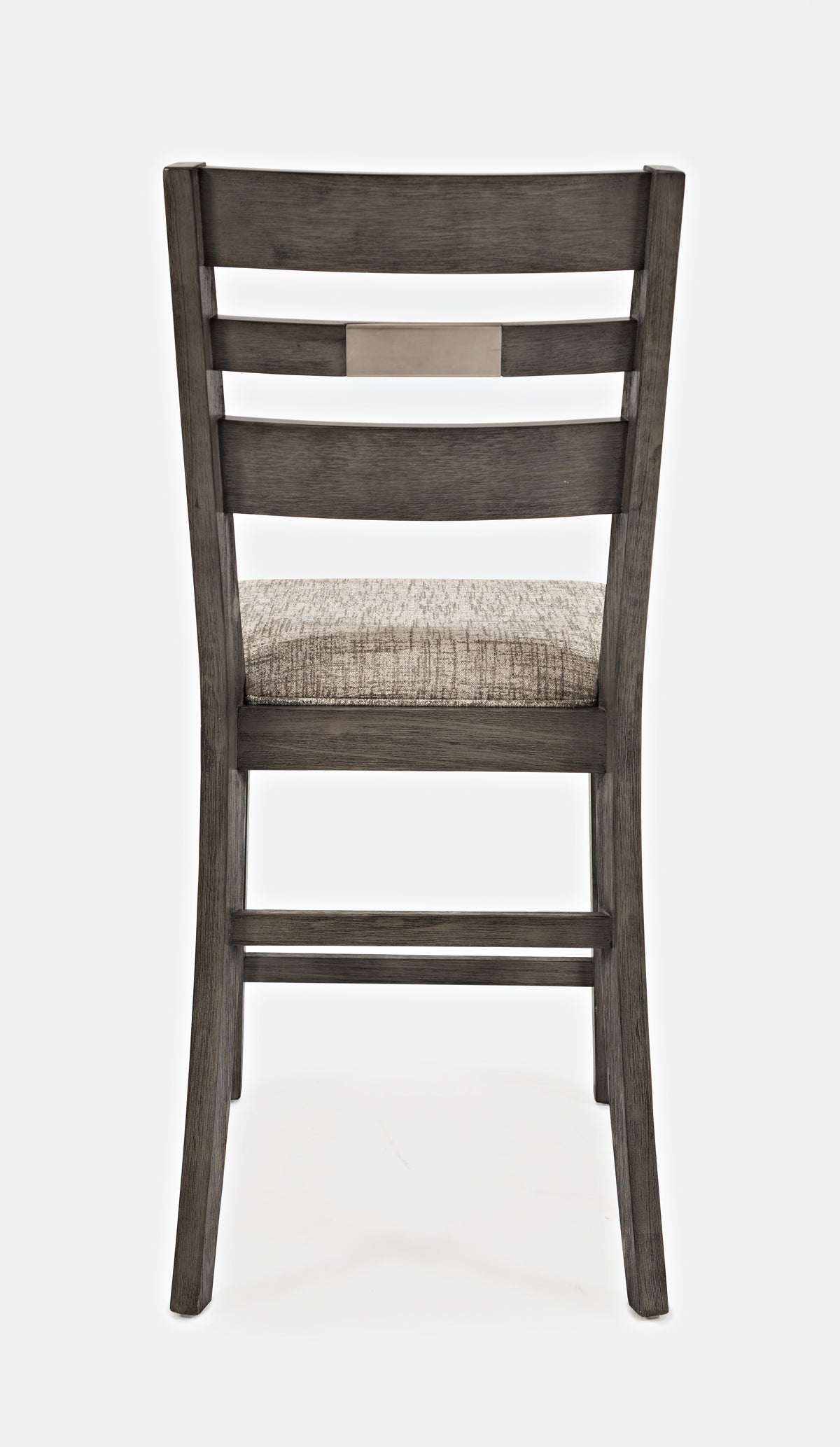 Altamonte Brushed Grey High/Low Sq. Counter Dining Table w/ 4 Ladderback Stools - Ornate Home