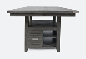 Altamonte Brushed Grey High/Low Sq. Counter Table - Ornate Home