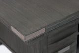 Altamonte Brushed Grey High/Low Sq. Counter Table - Ornate Home