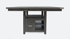 Altamonte Brushed Grey High/Low Sq. Counter Table - Ornate Home