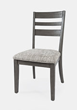 Altamonte Brushed Grey Ladderback Chair (Set of 2) - Ornate Home
