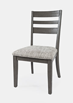 Altamonte Brushed Grey Ladderback Chair (Set of 2) - Ornate Home