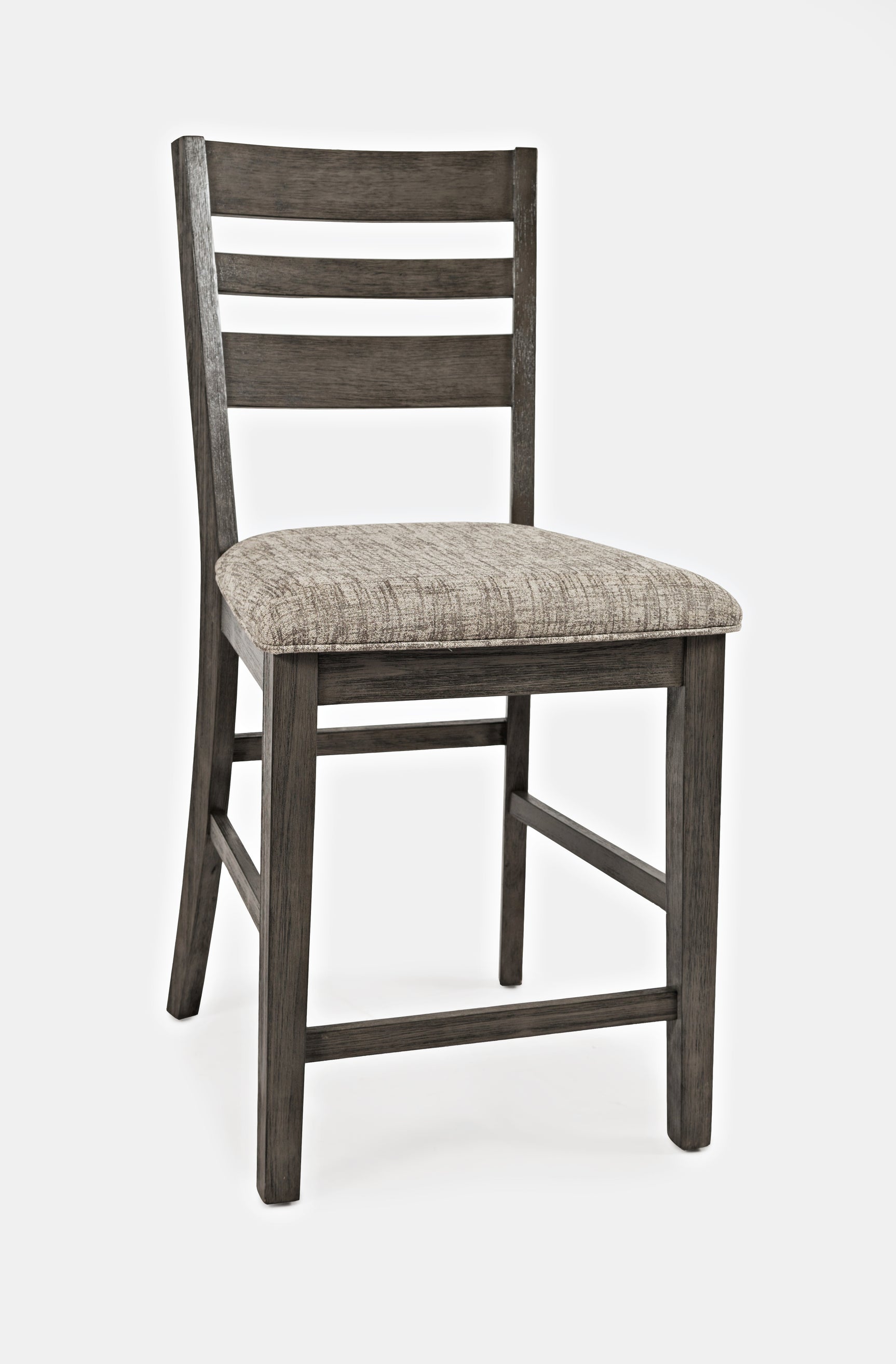 Altamonte Brushed Grey Ladderback Counter Stool (Set of 2) - Ornate Home