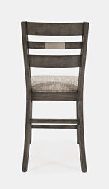 Altamonte Brushed Grey Ladderback Counter Stool (Set of 2) - Ornate Home