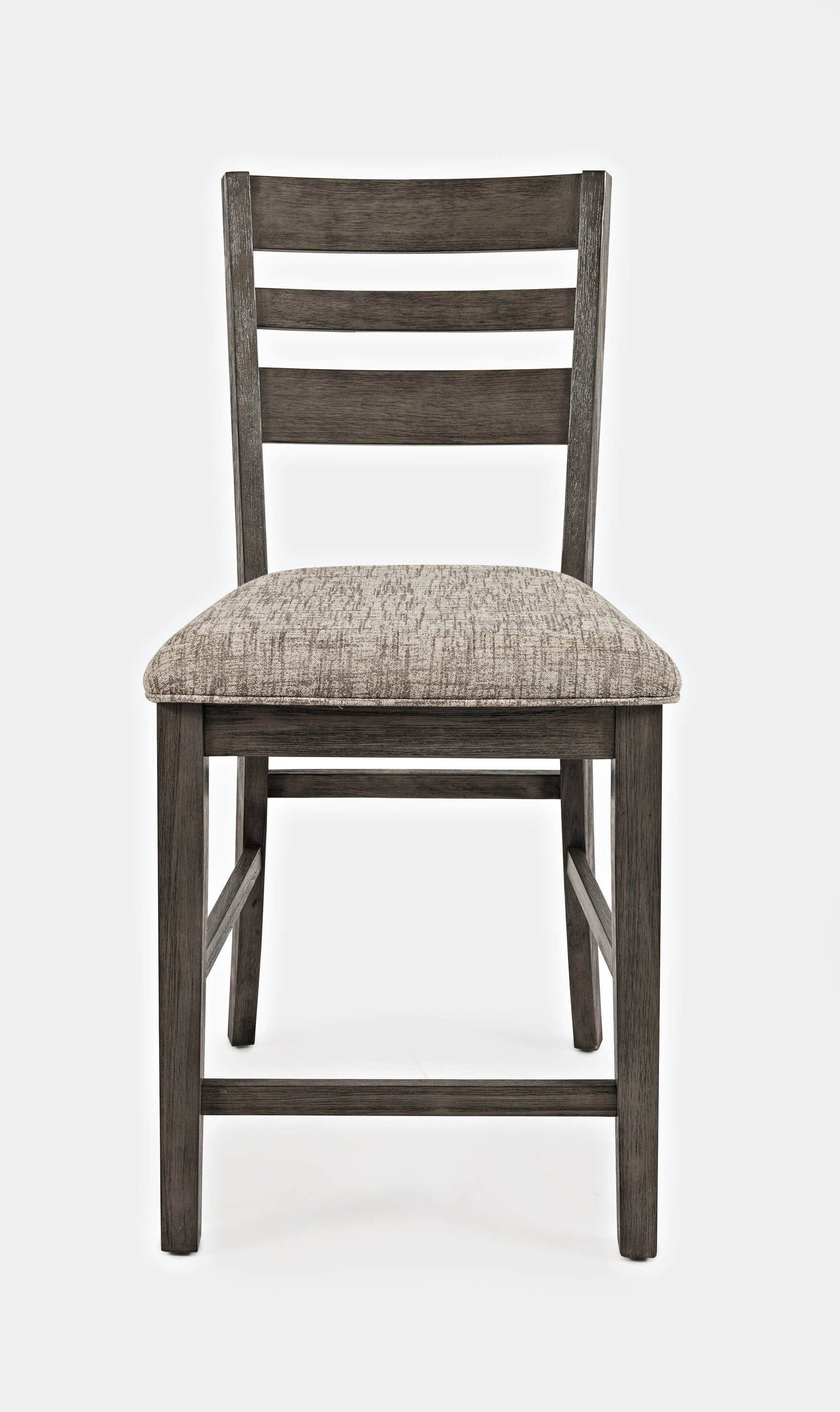 Altamonte Brushed Grey Ladderback Counter Stool (Set of 2) - Ornate Home