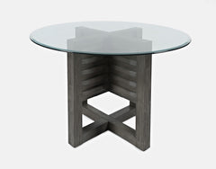 Altamonte Brushed Grey Round Dining Table - Ornate Home