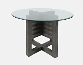 Altamonte Brushed Grey Round Dining Table - Ornate Home
