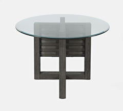 Altamonte Brushed Grey Round Dining Table - Ornate Home
