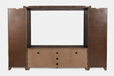 Altamonte Brushed Walnut Entertainment Wall - Ornate Home