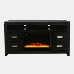 Altamonte Dark Charcoal 60 Fireplace w/ Crystal Display - Ornate Home