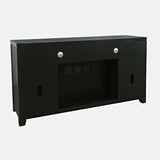 Altamonte Dark Charcoal 60 Fireplace w/ Crystal Display - Ornate Home