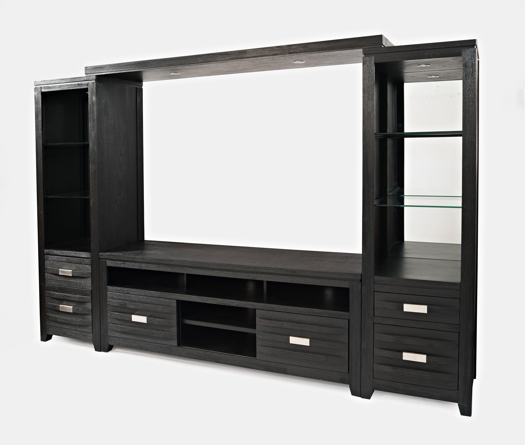 Altamonte Dark Charcoal Entertainment Wall - Ornate Home