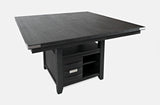 Altamonte Dark Charcoal High/Low Sq. Counter Table - Ornate Home