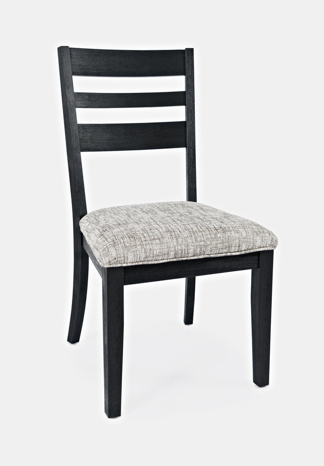 Altamonte Dark Charcoal Ladderback Chair (Set of 2) - Ornate Home