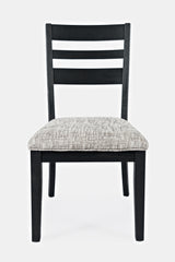 Altamonte Dark Charcoal Ladderback Chair (Set of 2) - Ornate Home