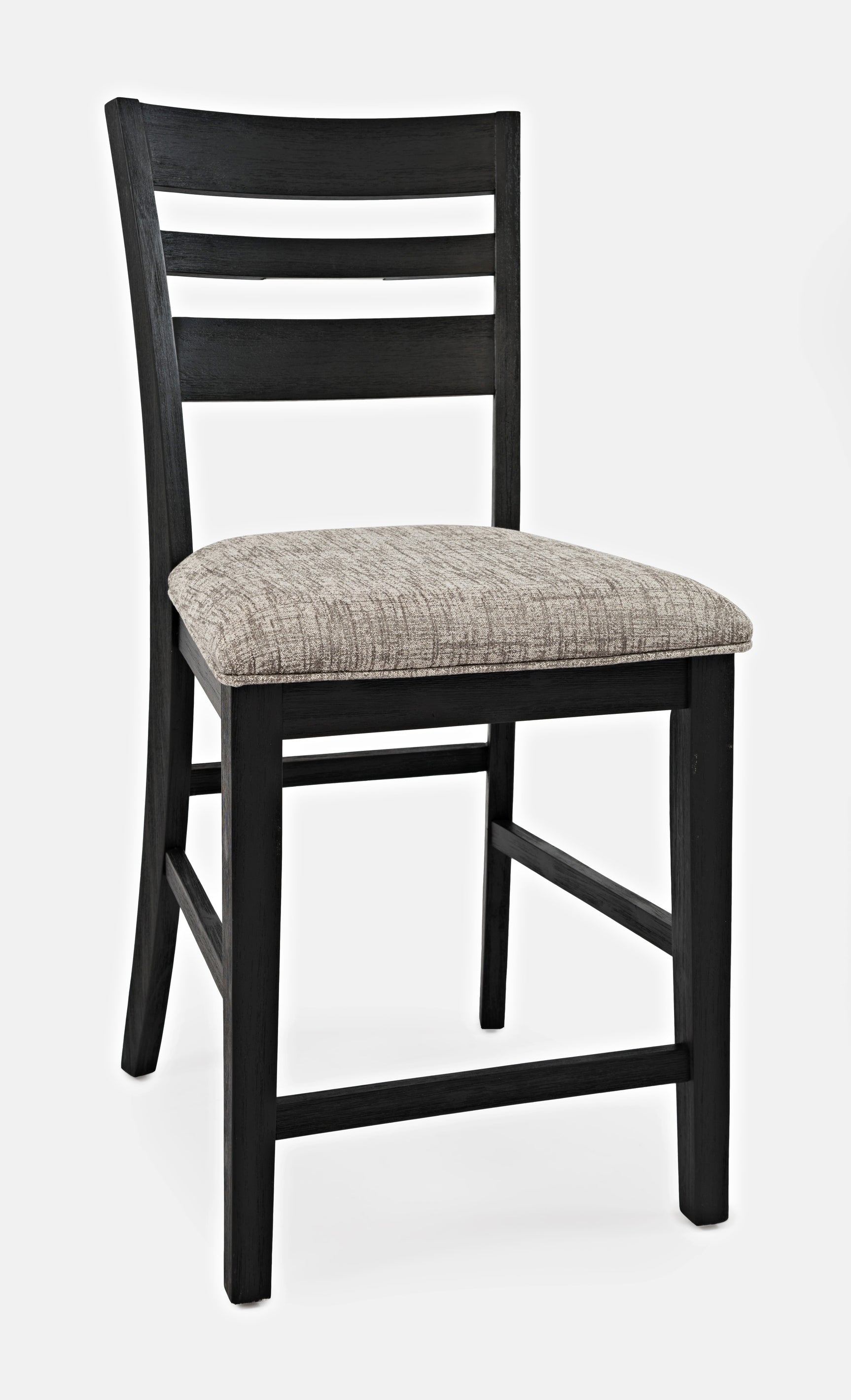Altamonte Dark Charcoal Ladderback Stool (Set of 2) - Ornate Home