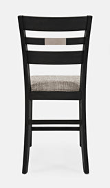 Altamonte Dark Charcoal Ladderback Stool (Set of 2) - Ornate Home