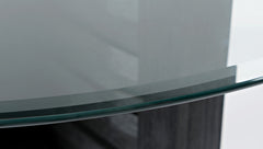 Altamonte Dark Charcoal Round Counter Dining Table - Ornate Home