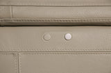 Altamura Taupe Real Italian Leather Power Loveseat - Ornate Home